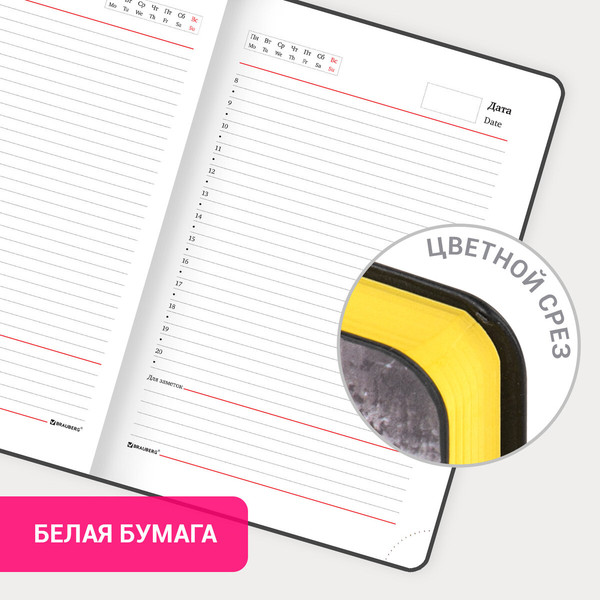 Изображение товара Ежедневник Brauberg Vista. Old New York / 111991 (136л)