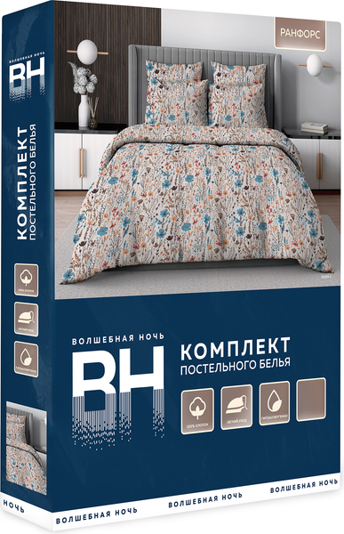 Изображение товара Комплект постельного белья Волшебная ночь Волшебная Ночь Элегия 2сп ВН 2016 30105/1 РФ10 01