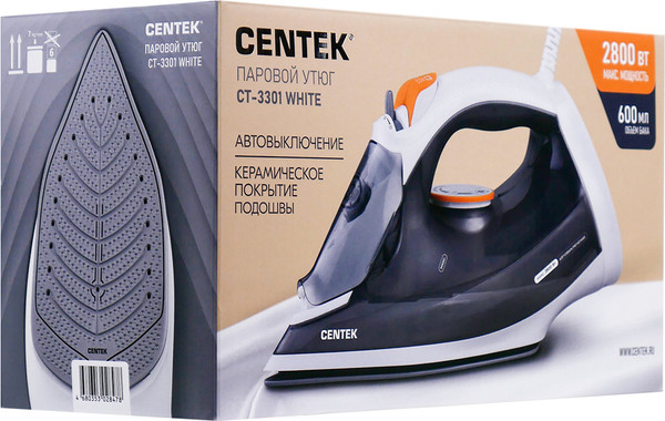 Изображение товара Утюг Centek CT-3301 (белый)
