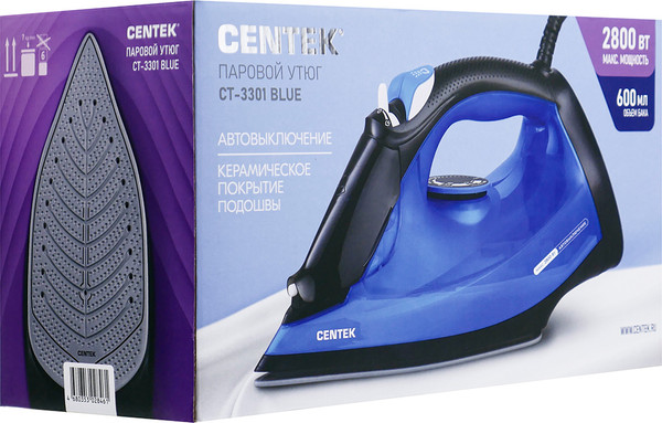 Изображение товара Утюг Centek CT-3301 (синий)