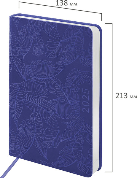 Изображение товара Ежедневник Brauberg Foliage 2025 / 115855 (сиреневый)