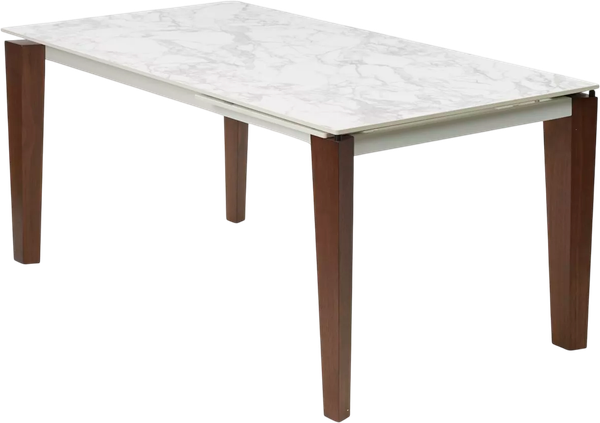 Изображение товара Обеденный стол M-City Esmir 180 Matte Arabescato Solid Ceramic / 614M05811 (орех)