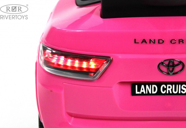 Изображение товара Детский автомобиль RiverToys Toyota Land Cruiser 300 / Z002ZZ-A (розовый)