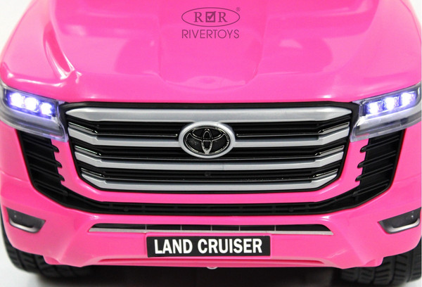 Изображение товара Детский автомобиль RiverToys Toyota Land Cruiser 300 / Z002ZZ-A (розовый)
