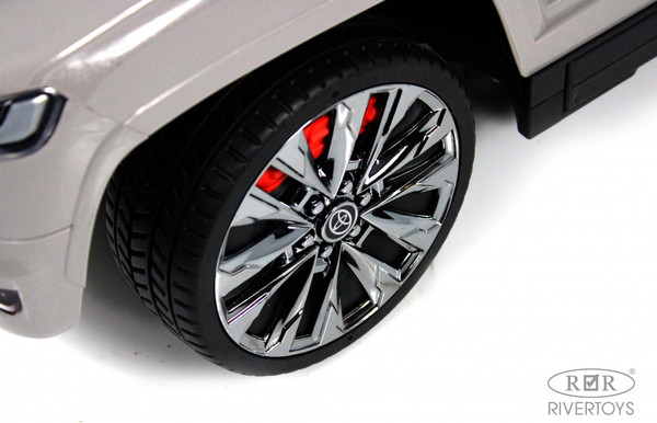 Изображение товара Детский автомобиль RiverToys Toyota Land Cruiser 300 / Z002ZZ-A (серый)