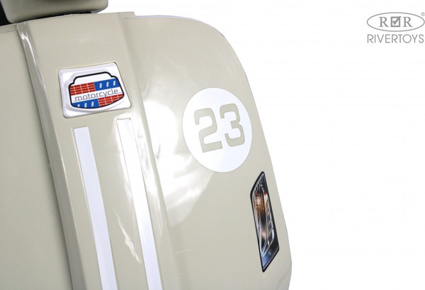 Изображение товара Детский мотоцикл RiverToys A111AA (бежевый)