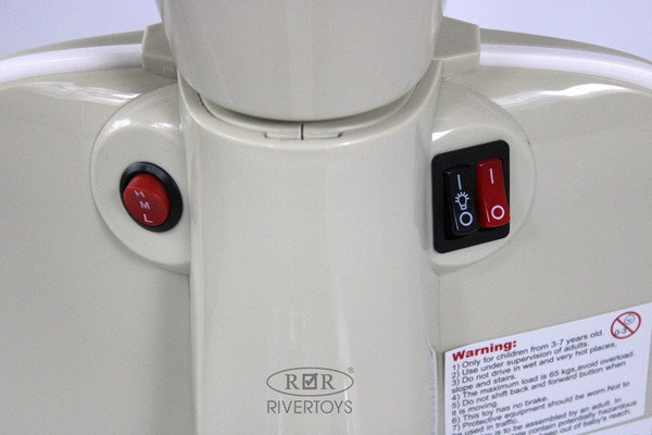 Изображение товара Детский мотоцикл RiverToys A111AA (бежевый)