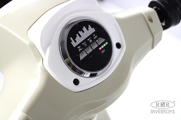 Изображение товара Детский мотоцикл RiverToys A111AA (бежевый)