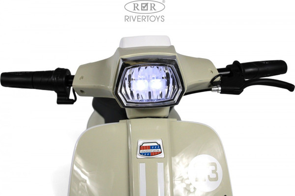 Изображение товара Детский мотоцикл RiverToys A111AA (бежевый)