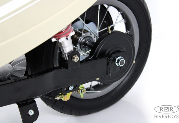 Изображение товара Детский мотоцикл RiverToys A111AA (бежевый)