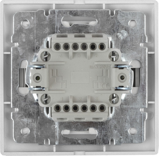 Изображение товара Выключатель INTRO Plano 1-106-01 / Б0053788 (белый)