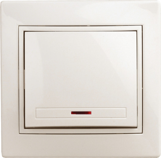 Изображение товара Выключатель INTRO Plano 1-102-02 / Б0053730 (слоновая кость)