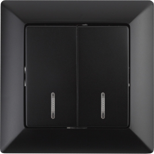 Изображение товара Выключатель INTRO Solo 4-105-05 / Б0053597 (антрацит)