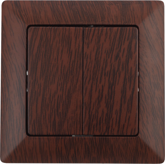 Изображение товара Выключатель INTRO Solo 4-104-10 / Б0053591 (венге)