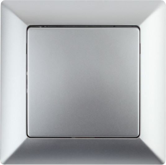 Изображение товара Выключатель INTRO Solo 4-101-03 / Б0053544 (алюминий)