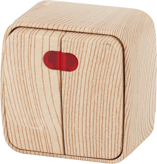 Изображение товара Выключатель INTRO Polo 3-105-11 / Б0036106 (сосна)