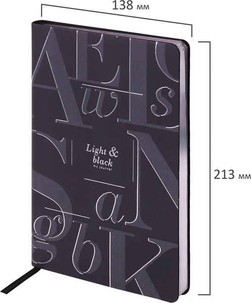 Изображение товара Ежедневник Brauberg Vista. Black / 112036 (136л)