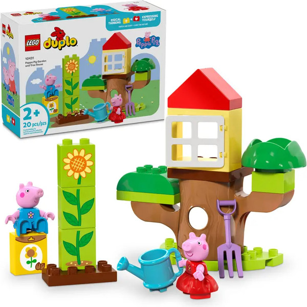 Изображение товара Конструктор Lego Duplo Свинка Пеппа Сад и домик на дереве 10431