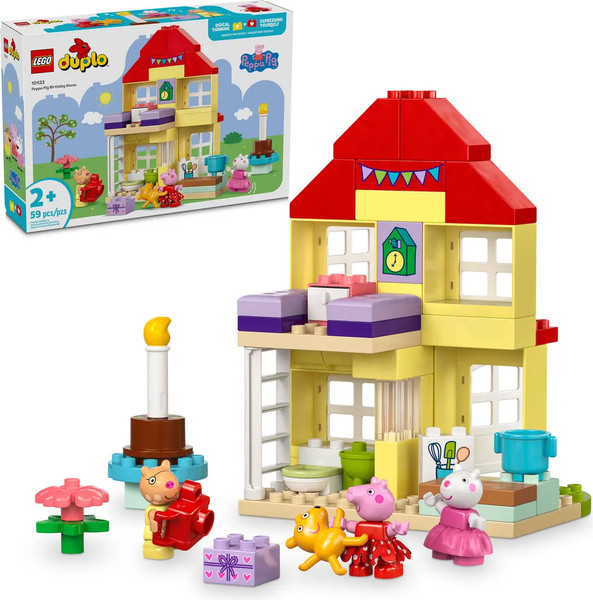 Изображение товара Конструктор Lego Duplo Свинка Пеппа Дом для празднования Дня рождения 10433