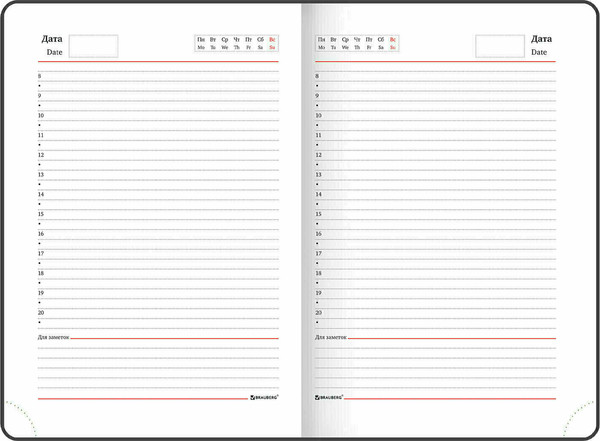 Изображение товара Ежедневник Brauberg Vista. Romantic / 112043 (136л)