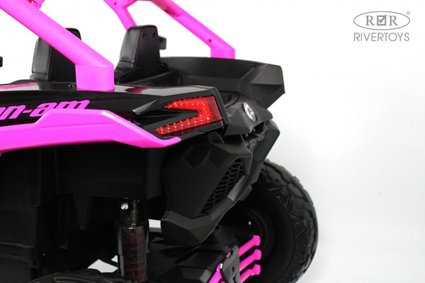 Изображение товара Детский автомобиль RiverToys BRP Can-Am Maverick Y111YY (темно-розовый)