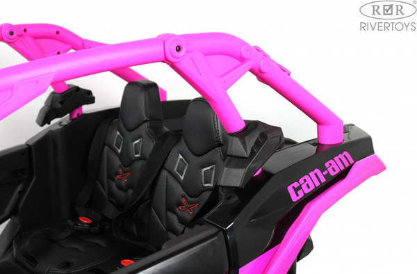 Изображение товара Детский автомобиль RiverToys BRP Can-Am Maverick Y111YY (темно-розовый)