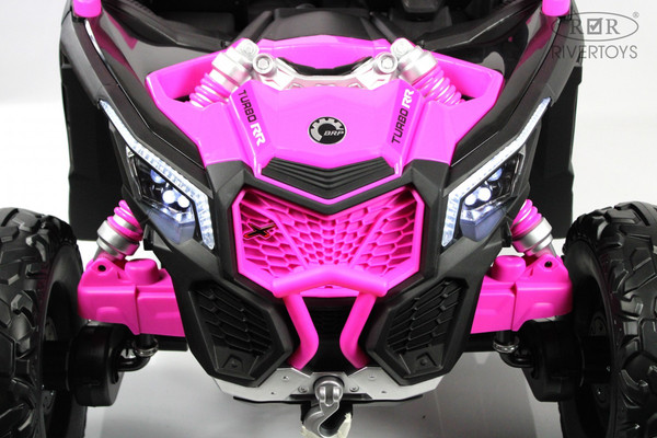 Изображение товара Детский автомобиль RiverToys BRP Can-Am Maverick Y111YY (темно-розовый)