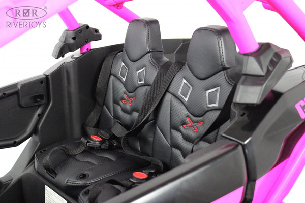 Изображение товара Детский автомобиль RiverToys BRP Can-Am Maverick Y111YY (темно-розовый)