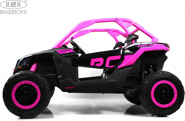 Изображение товара Детский автомобиль RiverToys BRP Can-Am Maverick Y111YY (темно-розовый)