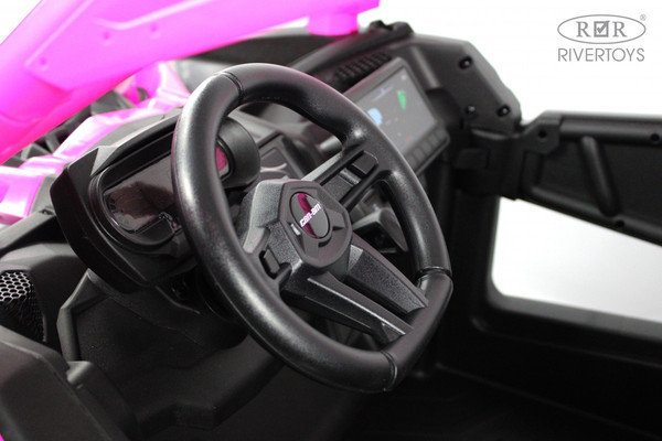 Изображение товара Детский автомобиль RiverToys BRP Can-Am Maverick Y111YY (темно-розовый)