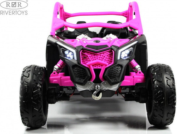 Изображение товара Детский автомобиль RiverToys BRP Can-Am Maverick Y111YY (темно-розовый)