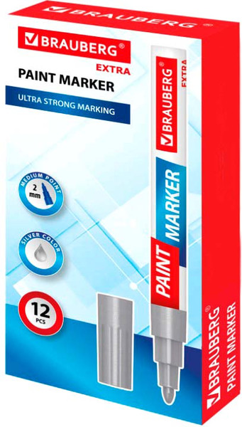 Изображение товара Маркер-краска Brauberg Extra / 151971 (серебристый)