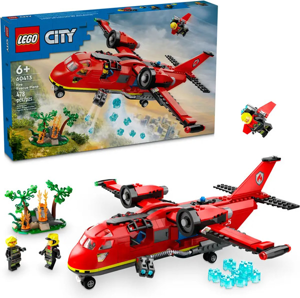 Изображение товара Конструктор Lego City Fire Rescue Plane 60413