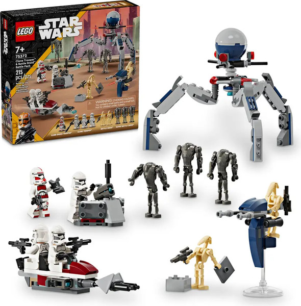 Изображение товара Конструктор Lego Star Wars Clone Trooper & Battle Droid Battle Pack 75372