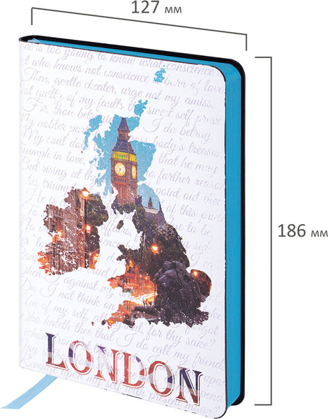 Изображение товара Ежедневник Brauberg Vista. Great Britain / 112108 (136л)