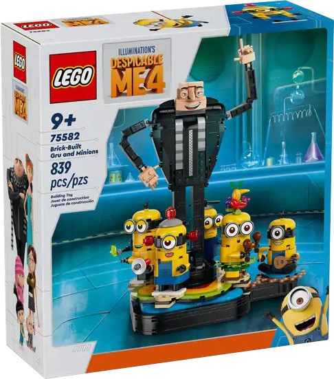 Изображение товара Конструктор Lego Despicable Me 4 Brick-Built Gru and Minions 75582