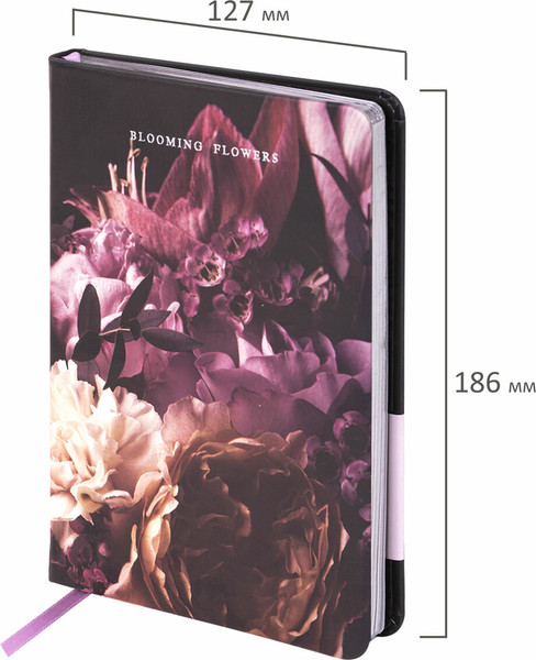 Изображение товара Ежедневник Brauberg Vista. Flowers / 112109 (136л)