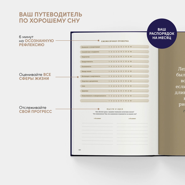 Изображение товара Ежедневник Альпина 6 минут. Дневник сна (Спенст Доминик 9785961491012)