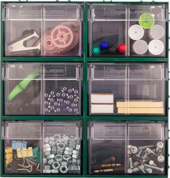 Изображение товара Набор лотков для инструмента Стелла-техник C-2-К20 (20шт, зеленый/прозрачный)