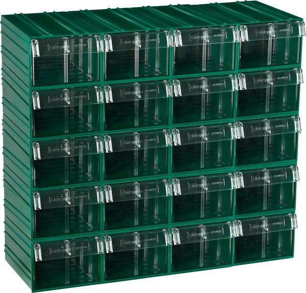 Изображение товара Набор лотков для инструмента Стелла-техник C-2-К20 (20шт, зеленый/прозрачный)