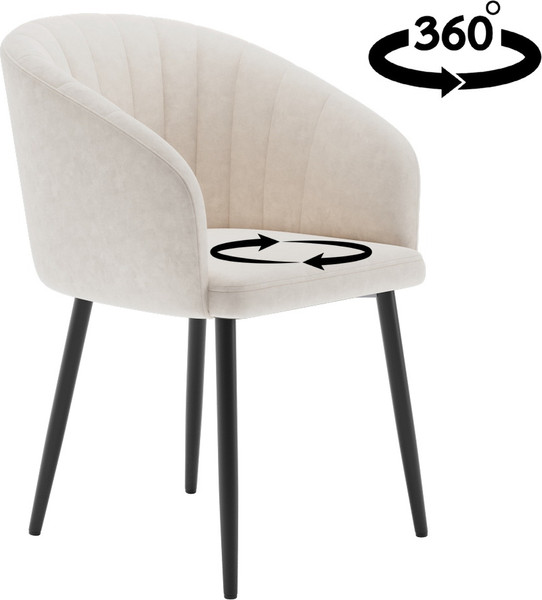 Изображение товара Стул Табурет Верона Поворотный (бренди 02/каркас черный)