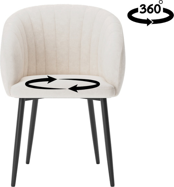 Изображение товара Стул Табурет Верона Поворотный (бренди 02/каркас черный)