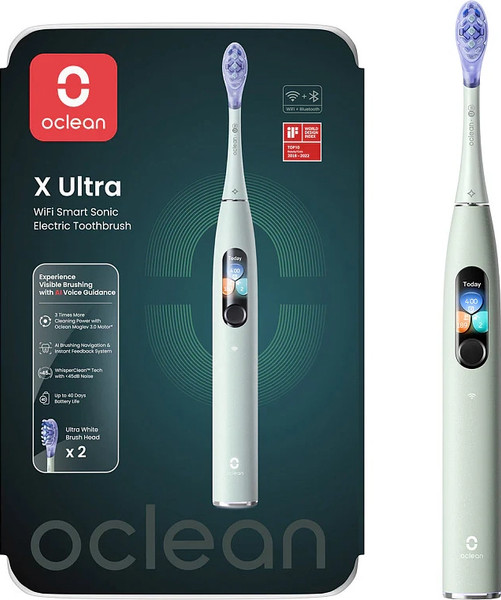 Изображение товара Электрическая зубная щетка Oclean X Ultra (зеленый)