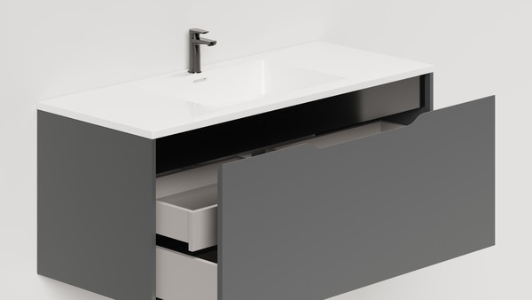 Изображение товара Тумба под умывальник Salini Smile 100 / S1000A (антрацит)