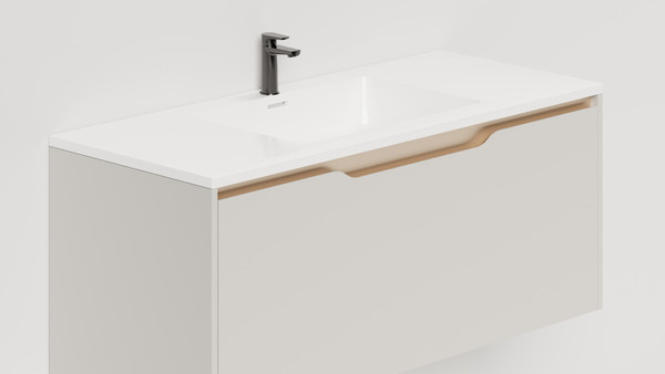 Изображение товара Тумба под умывальник Salini Smile 100 / S1000C (кремовый)