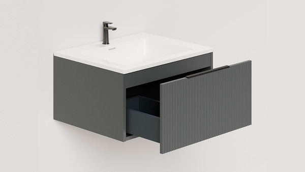 Изображение товара Тумба под умывальник Salini Touch V 60 / T600V1A (антрацит)