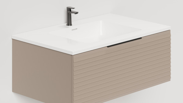 Изображение товара Тумба под умывальник Salini Touch Н 80 / T800H1T (серо-коричневый)