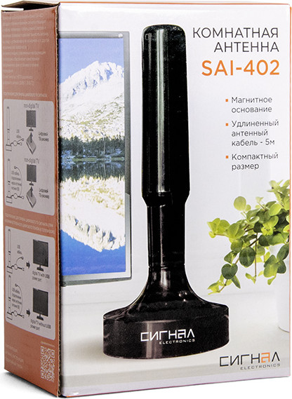 Изображение товара Цифровая антенна для ТВ Сигнал SAI-402 (5м)