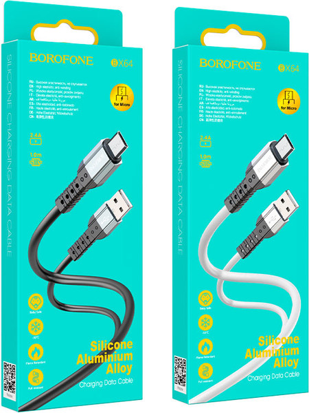 Изображение товара Кабель Borofone BX64 Special Micro (белый)