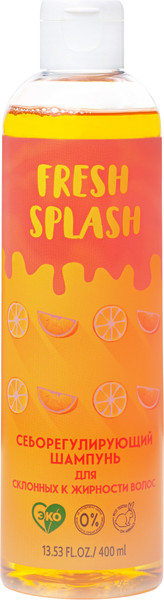 Изображение товара Шампунь для волос Fresh Splash Себорегулирующий для склонных к жирности волос (400мл)